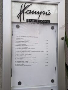 Menú Xampú Xampany