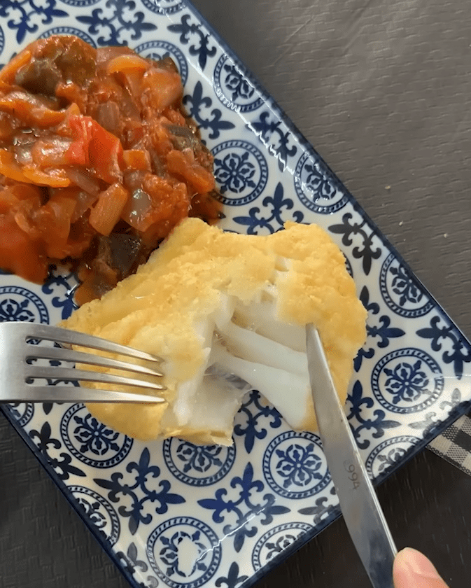 Bacalao con sanfaina